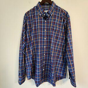 Peter Millar Men’s Plaid Multicolor Long Sleeve Button Down Shirt Size XL Cotton